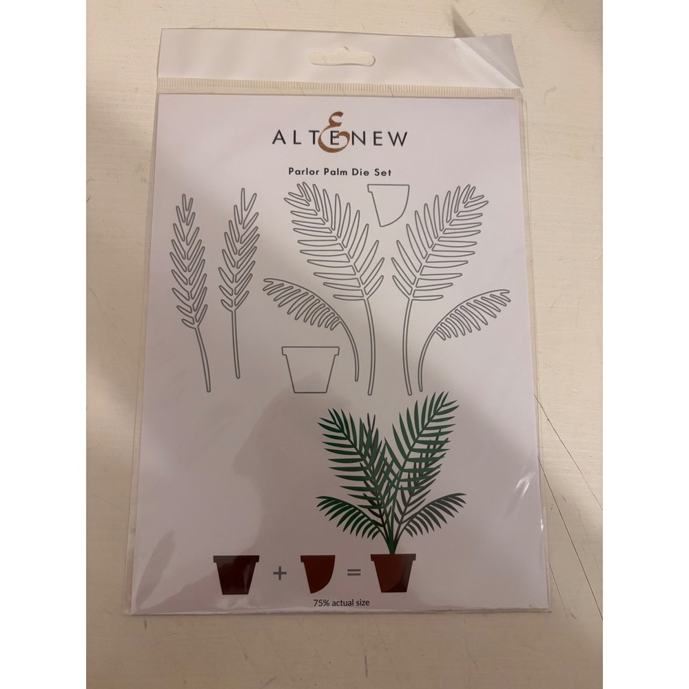 Altenew Parlor Palm Die Set ALT3788 Tropical Botanical Metal Cutting Dies NEW